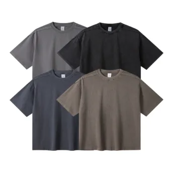 C-S26009 Sporty Striped Washed Vintage 275GSM T-Shirt