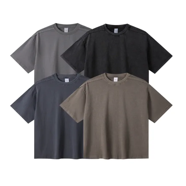 C-S26009 Sporty Striped Washed Vintage T-Shirt