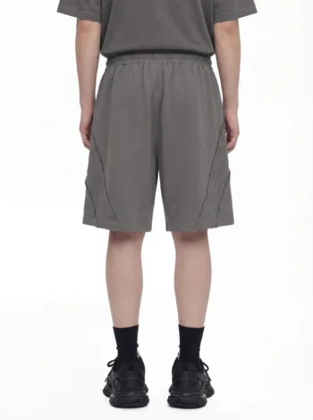 C-S26008 Vintage Washed Striped Sports Shorts