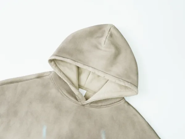 C-25311 Graffiti Splatter Distressed Fleece Hoodie