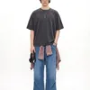 C-K1160 Washed Shoulder Distressed T-Shirt