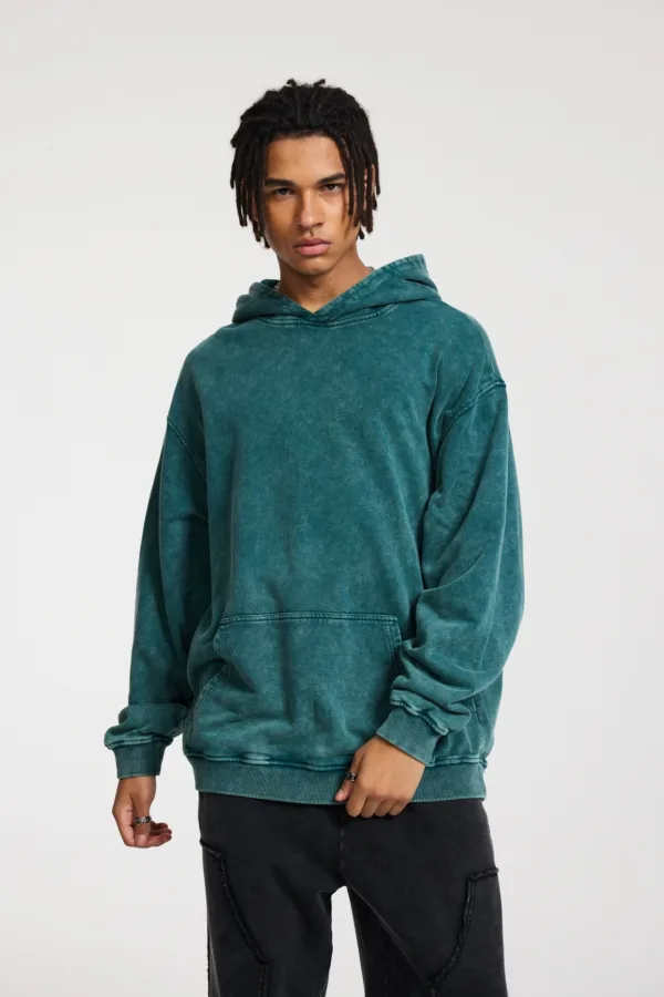 C-HL1215 High Street Heavyweight Batik Washed Vintage Hoodie