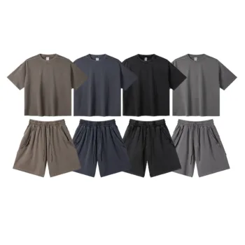 93c5765e C-S26009 + S26008 Retro Striped Washed Co-ord Set