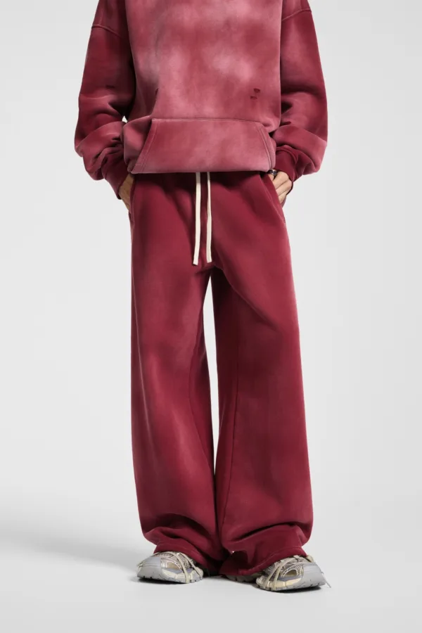 C-1236 Distressed Ripped Washed Baggy Sweatpants