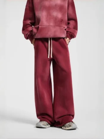 C-1236 Distressed Ripped Washed Baggy Sweatpants