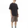 C-S26004 Distressed Raw Hem Washed Vintage T-Shirt
