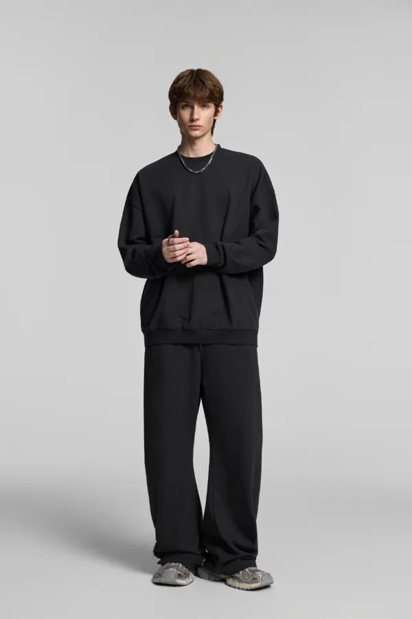 C-6807 + C-6808 Heavyweight Distressed Ripped Vintage Wash Fleece Hoodie Two-Piece Set