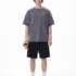 C-HL1243 Batik Raglan Raw Hem 350GSM T-Shirt