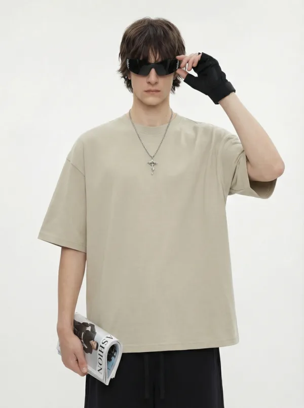 C-HL6601 Earthy Tone 16-Color FOG Drop Shoulder Short Sleeve Tee