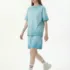 C-HL1237+1238 Heavyweight Washed Vintage Casual Two-Piece Set