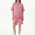 C-HL1237+1238 Heavyweight Washed Vintage Casual Two-Piece Set