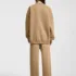 C-HL23803 Fleece-Lined Thickened Loose Crewneck Sweatshirt