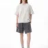C-K1160 Washed Shoulder Distressed 305GSM T-Shirt