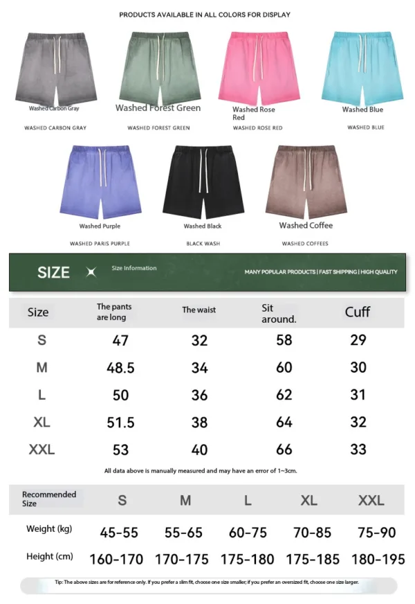 C-HL1237+1238 Heavyweight Washed Vintage Casual Two-Piece Set