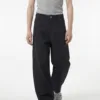 C-S26010 Multi-Pocket Wide-Leg Woven Cargo Trousers