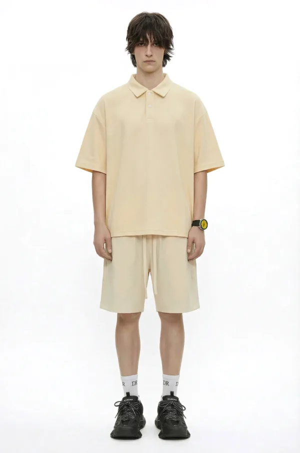 C-6605 + C-7601 Diamond Texture Waffle Fleece Hoodie Two-Piece Set