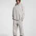 C-23842 + C-23843 Batik Wash Vintage Distressed Fleece Hoodie Two-Piece Set