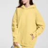 C-HL23807 Fleece-Lined Thickened Loose-Fit Hooded Sweatshirt
