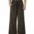 C-S26014 Heavyweight Camouflage Patchwork Drawstring Wide-Leg Pants