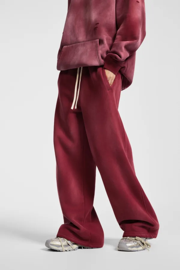 C-1236 Distressed Ripped Washed Baggy Sweatpants