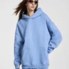 C-HL23807 Fleece-Lined Thickened Loose-Fit Hooded Sweatshirt