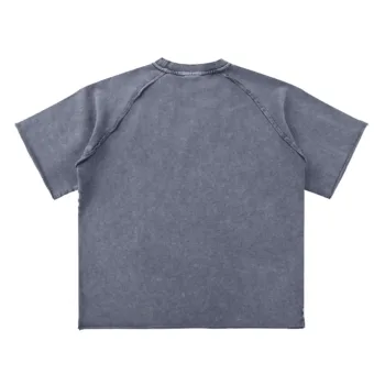 C-HL1243 Batik Raglan Raw Hem 350GSM T-Shirt