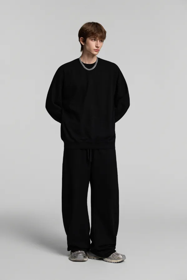 C-6807 + C-6808 Heavyweight Distressed Ripped Vintage Wash Fleece Hoodie Two-Piece Set