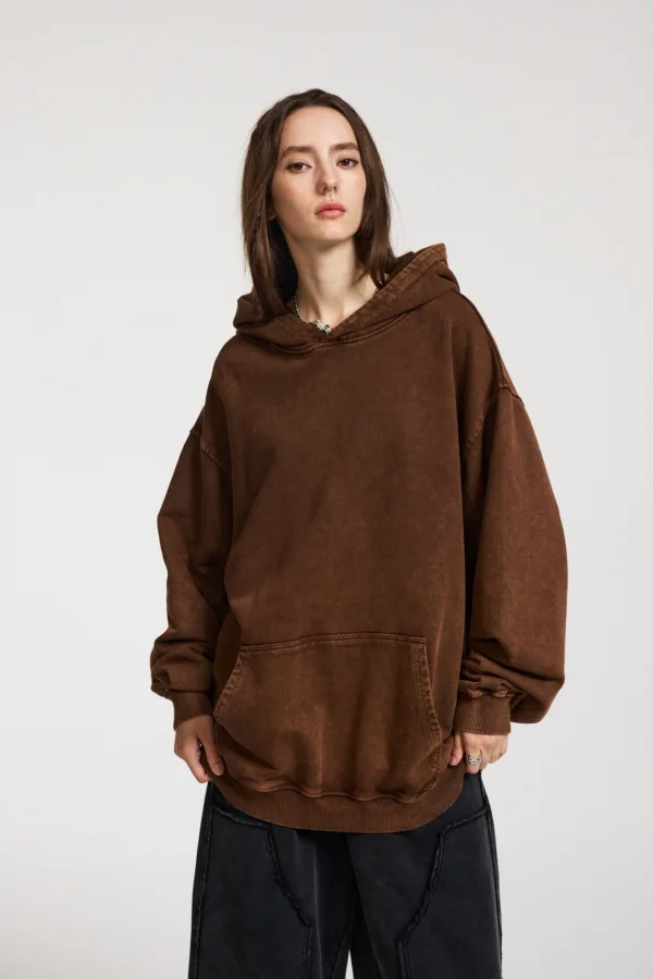 C-HL1215 High Street Heavyweight Batik Washed Vintage Hoodie