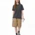C-S26003 Snow Wash Embroidered Reverse Seam Pure Cotton 275GSM T-Shirt