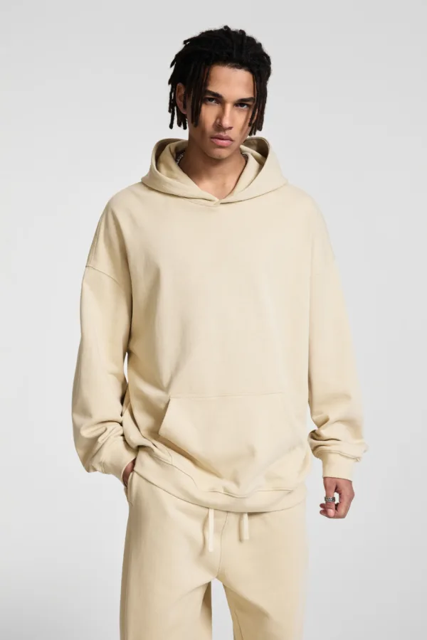 C-HL23839 Heavyweight High-Quality French Terry Hooded Sweatshirt