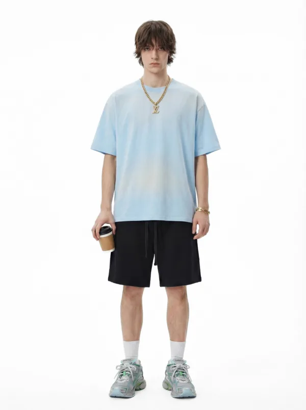 C-HL6610 Spray Monkey Wash Distressed T-Shirt