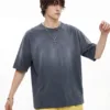 C-K1160 Washed Shoulder Distressed T-Shirt