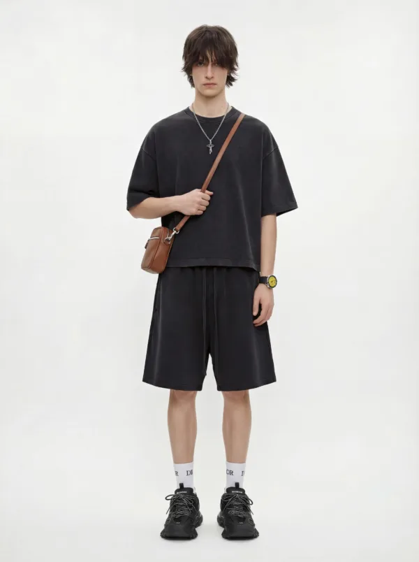 C-K1158 + K1159 Heavyweight Vintage Washed Relaxed Casual Set