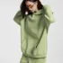 C-HL23807 Fleece-Lined Thickened Loose-Fit Hooded Sweatshirt