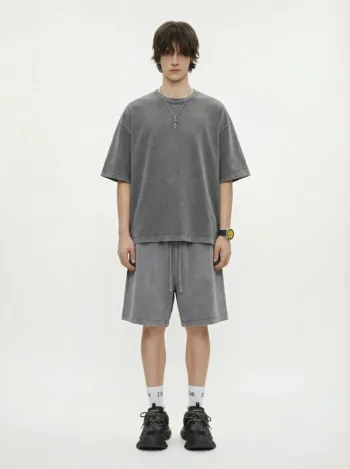 C-K1158 + K1159 Heavyweight Vintage Washed Relaxed Casual Set