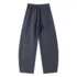 C-K1162 Heavyweight Washed Distressed Pure Cotton Loose Barrel Pants