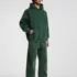 C-23842 + C-23843 Batik Wash Vintage Distressed Fleece Hoodie Two-Piece Set