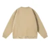 C-HL23803 Fleece-Lined Thickened Loose Crewneck Sweatshirt