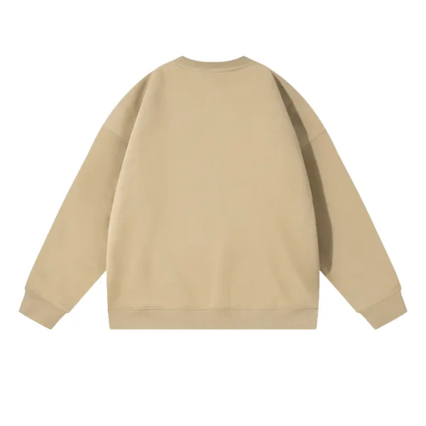C-HL23803 Fleece-Lined Thickened Loose Crewneck Sweatshirt