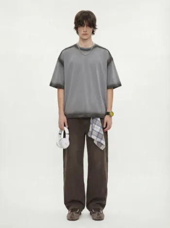 C-HL1234 Spray-Dyed Washed Distressed 250GSM T-Shirt