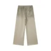 C-26021 Color Spray Washed Distressed Fleece Casual Trousers