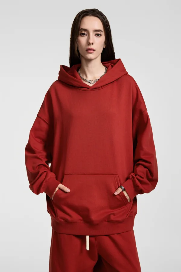 C-HL23839 Heavyweight High-Quality French Terry Hooded Sweatshirt