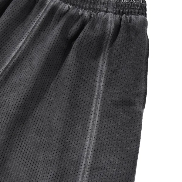 C-2049 + C-3225 Mesh Vintage Washed Fleece Hoodie Two-Piece Set