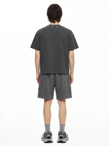 C-S26005 Vintage Washed Crew Neck Rivet 285GSM T-Shirt