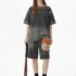 C-1109 Monkey Wash Distressed Vintage 280GSM T-Shirt
