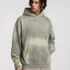 C-HL23819 Distressed Paint Splatter Fleece-Lined Hooded Sweatshirt