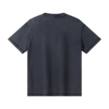 C-S26003 Snow Wash Embroidered Reverse Seam Pure Cotton 275GSM T-Shirt