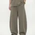 C-K1162 Heavyweight Washed Distressed Pure Cotton Loose Barrel Pants