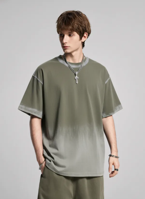 C-1109 Monkey Wash Distressed Vintage T-Shirt