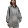 C-HL1223 Monkey Spray Faded Irregular Eroded Heavy Distressed Hoodie